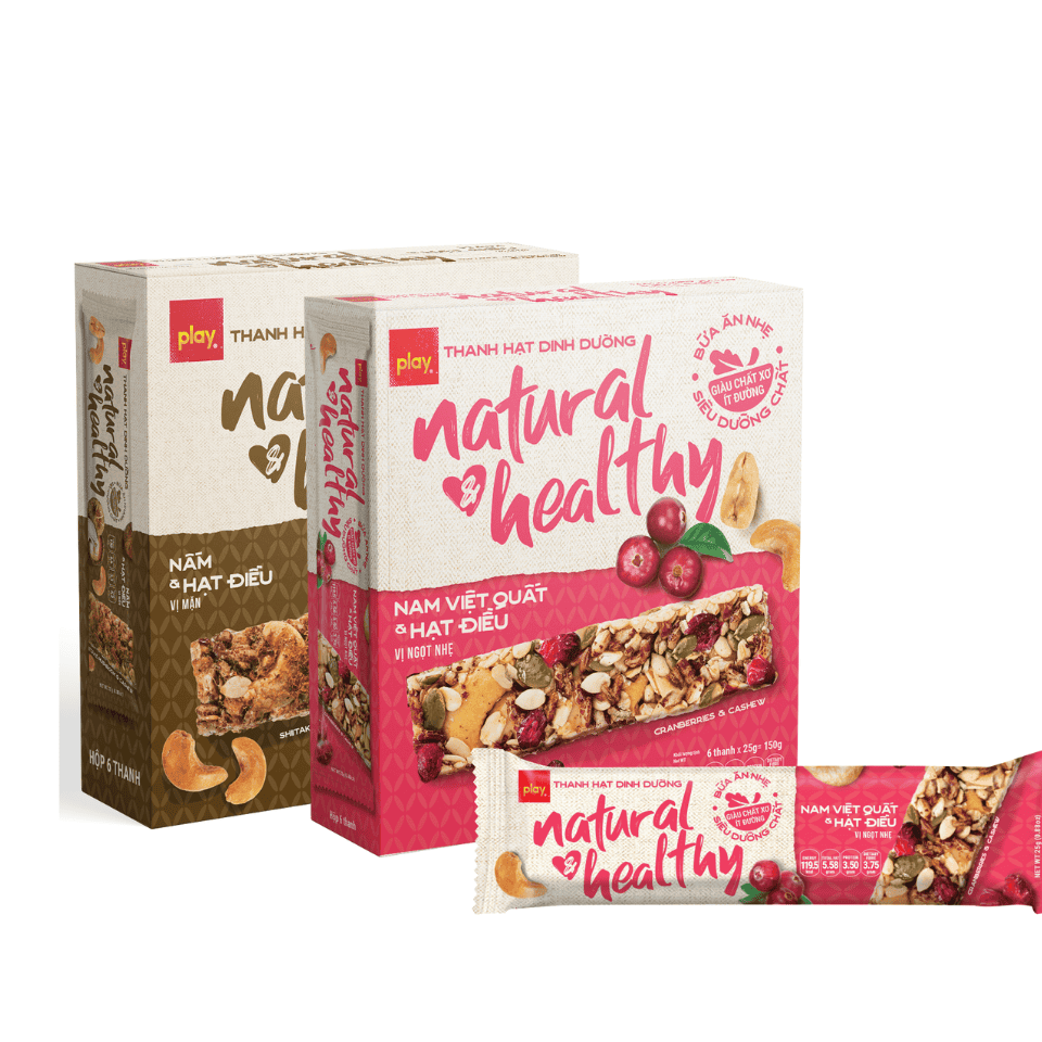 Combo 2 Hộp Thanh Hạt DInh Dưỡng Natural & Healthy