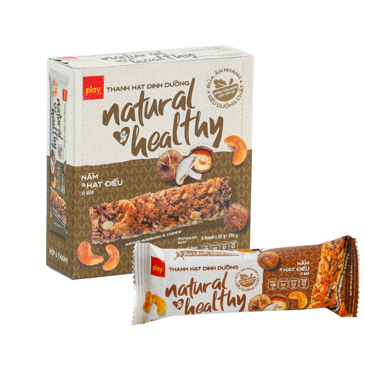thanh hạt dinh dưỡng PLAY Natural & Healthy